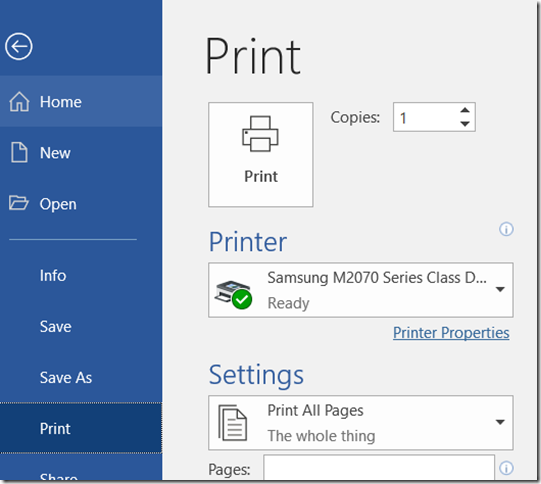how to change default printer ms word how to change default printer ms word